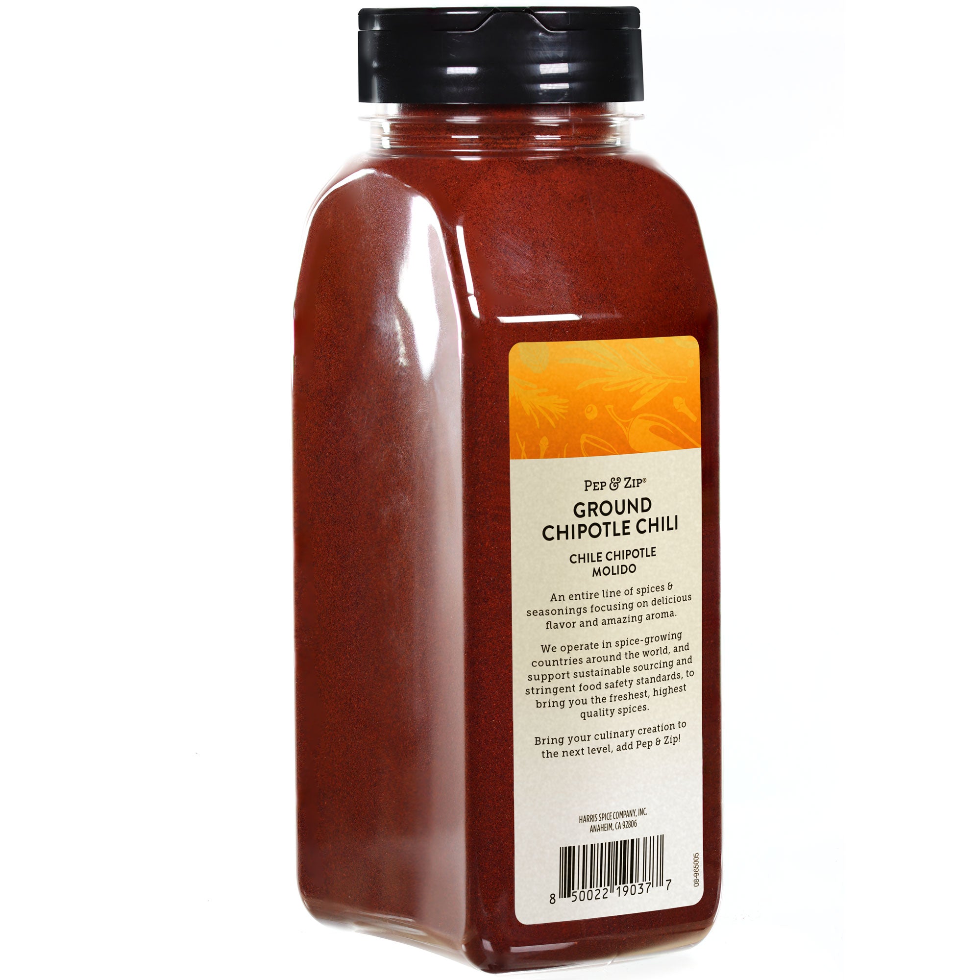 Pep & Zip Ground Chipotle Chili 18.5 oz Harris Spice